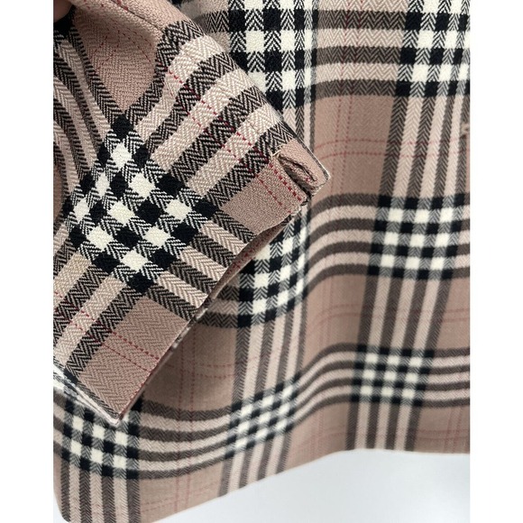Pendleton Vintage Nova Check Tartan Plaid Wool Long Sleeve Button Blazer Size 14 - Picture 15 of 16